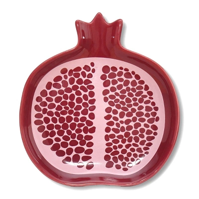Ceramic Spoon Rests Pomegranate - Bullseye's Playground™ 6 Ceramic Spoon Rests Pomegranate - Bullseye's Playground™ - Image 4