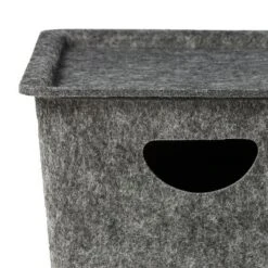 Felt Storage With Lid Charcoal - Bullseye's Playground™ -Home Decor Discounts GUEST 27567c02 aa44 4382 9853 51a1329bf562