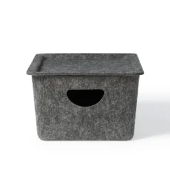 Felt Storage With Lid Charcoal - Bullseye's Playground™ -Home Decor Discounts GUEST 377b6898 fced 4a1b 9bfa b32019c0f9d5
