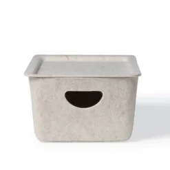 Felt Storage With Lid Beige - Bullseye's Playground™ -Home Decor Discounts GUEST 40989228 aab7 462b 9920 714fc3590e3a