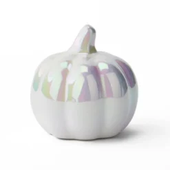 Medium Ceramic Iridescent Pumpkins White - Bullseye's Playground™ -Home Decor Discounts GUEST 4521b4a2 3e8c 48b0 8dba 349d8a5cac89