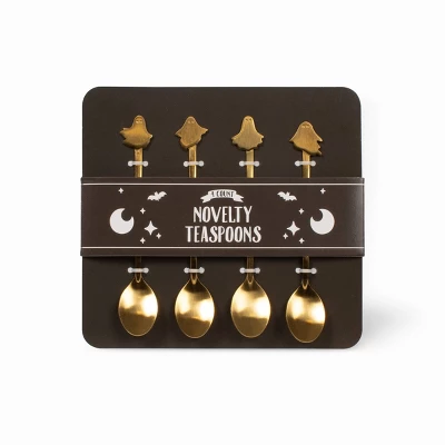 4pk Novelty Stir Spoons Ghost - Bullseye's Playground™ 4 4pk Novelty Stir Spoons Ghost - Bullseye's Playground™ - Image 2