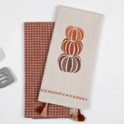 2pk Dishtowels Pumpkin - Bullseye's Playground™ -Home Decor Discounts GUEST 59652e56 e800 4f8a 8d32 ee8cfcaa6983