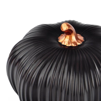 Stoneware Pumpkins Gray - Bullseye's Playground™ 4 Stoneware Pumpkins Gray - Bullseye's Playground™ - Image 2