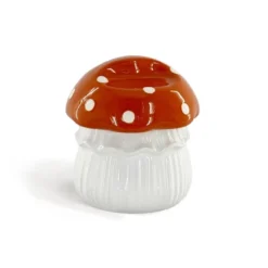 Novelty Ceramic Bowl With Lid Orange - Bullseye's Playground™