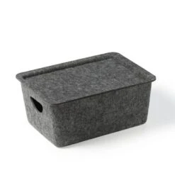 Felt Storage With Lid Charcoal - Bullseye's Playground™ -Home Decor Discounts GUEST 95b8379e 09f9 4680 91e6 fad52ed0e9d0