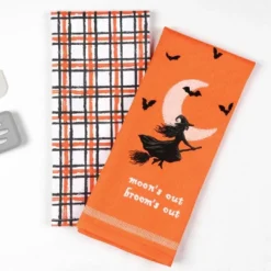 2pk Dishtowels Flying Witch - Bullseye's Playground™ -Home Decor Discounts GUEST c33572d0 9fd5 402f 854f 937d4b172457